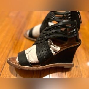 Buttero Made in Italy Leather Wedge Size 9
